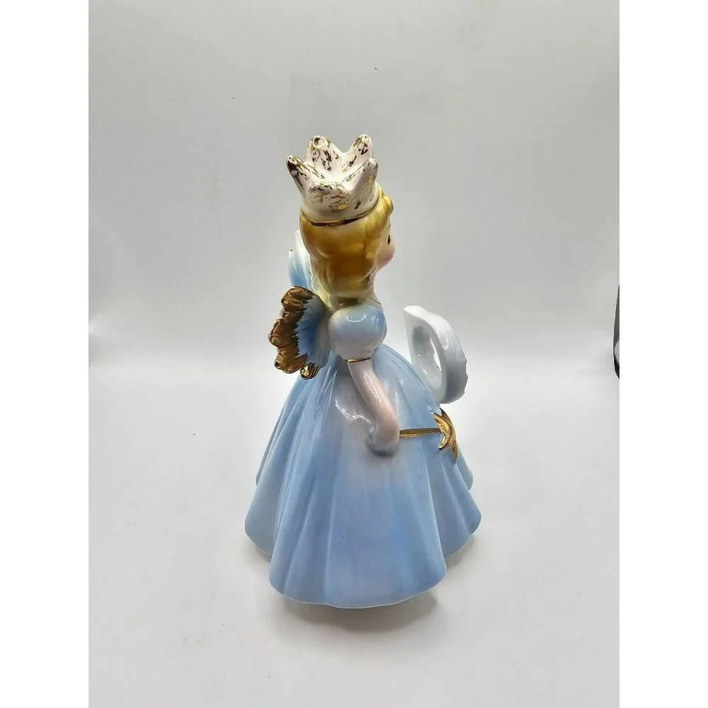 Josef Originals Birthday Girl Angel‎ Figurine - 7th Year - Vintage Ceramic